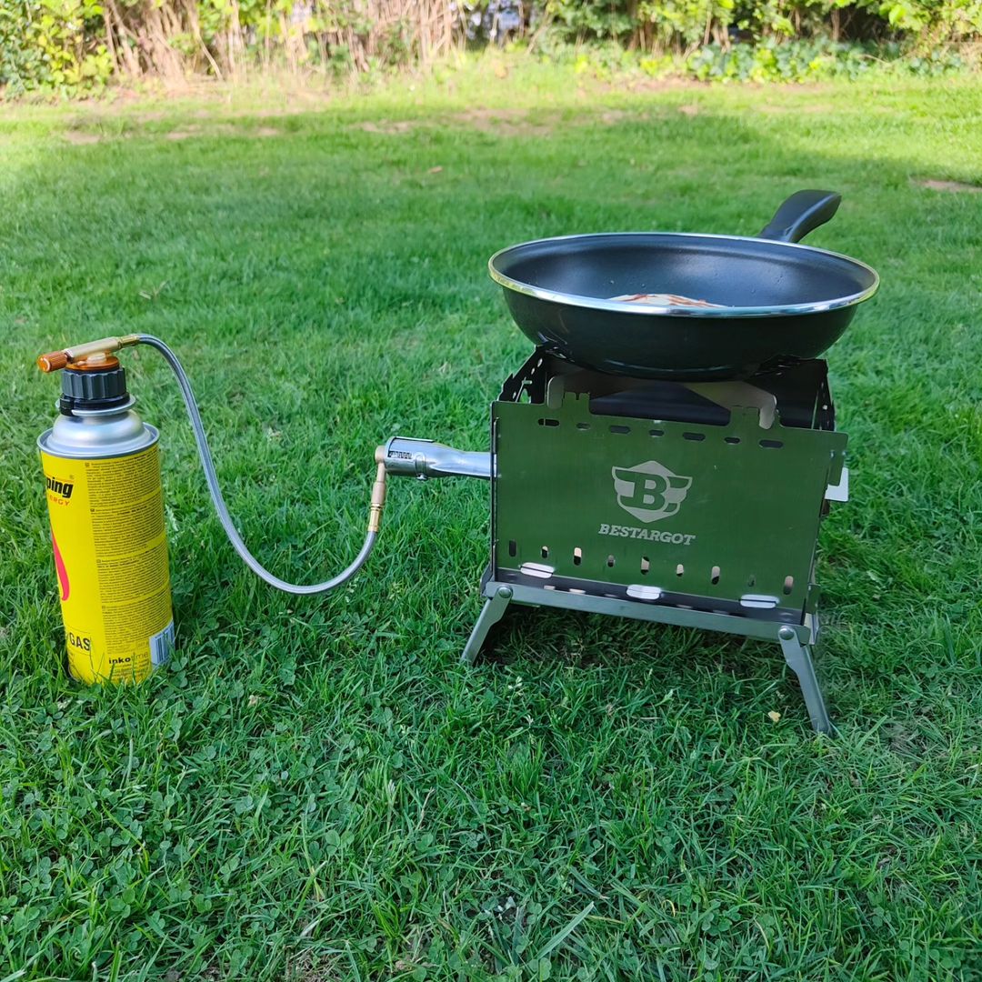 Bestargot Camping Gasgrill – Mini Edelstahl Gasgrill für Balkon, BBQ & Outdoor – BestargotCamp DE